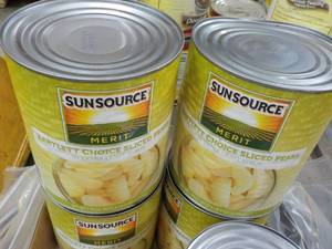 lot 194 image: 2 - 6 lb. 9 oz Cans Sunsource Slice...