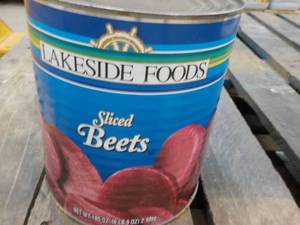 lot 200 image: 6 lb. 9 oz Can Sliced Beets...