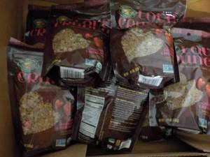 lot 262 image: 10 bags LOVE Crunch Granola Bars p...