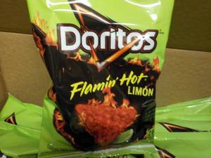 lot 283 image: 3 Cases Doritos Flamin Hot Limon Ch...