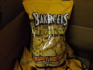 lot 286 image: 3 cases Baken-ets Fried Pork Skins...