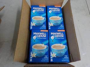 lot 308 image: 12 Boxes Maxell House French Vanill...