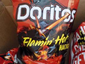 lot 314 image: 2 Cases Doritos Large Bags Flamin H...