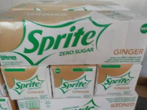 lot 322 image: 4 - 12 packs Sprite Ginger Zero Sug...