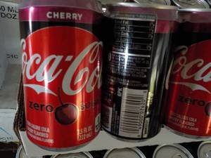 lot 323 image: 2 Cases - Coca Cola Cherry Zero Sug...