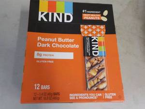 lot 345 image: 12 Bars KIND Peanut Butter Dark Cho...