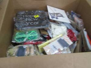 lot 68 image: Box of Assorted Party Supplies...