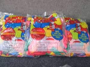 lot 77 image: 3- Assorted Color Latex Balloons, 1...