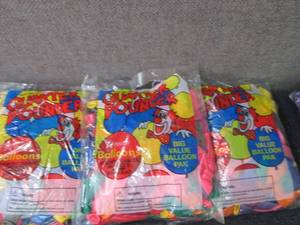 lot 81 image: 3- Assorted Color Latex Balloons, 1...