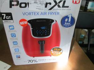 lot 121 image: PowerXL Vortex Air Fryer 7-Qt. - Re...