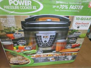lot 131 image: Power Pressure Cooker XL 10-Qt. wit...