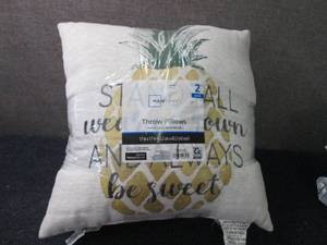 lot 166 image: 2 - NWT Mainstays 17x17 inch Throw ...