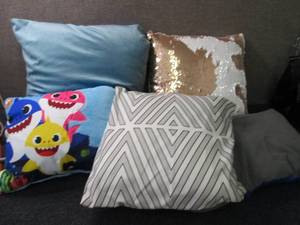 lot 179 image: 5 Assorted Pillows...