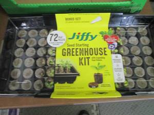 lot 185 image: 3 Jiffy Seed Starting Greenhouse Ki...