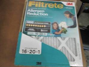 lot 196 image: 4- 3M Filtrete 16x20x1 inch Filters...