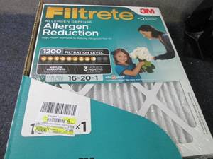 lot 198 image: 4- 3M Filtrete 16x20x1 inch Filters...