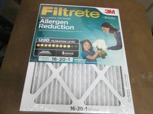lot 206 image: 4- 3M Filtrete 16x20x1 inch Filters...