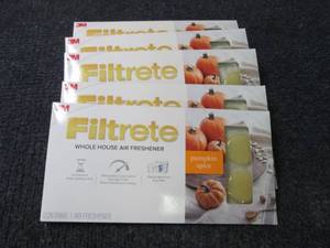 lot 211 image: 5- 3M Filtrete Pumpkin Spice Whole ...