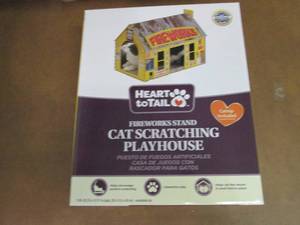 lot 243 image: Heart to Tail Cat Scratching Playho...