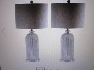 lot 252 image: Safavieh Ashson Table Lamp Set of 2...
