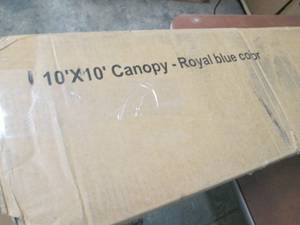 lot 258 image: 10x10 ft Canopy- Royal Blue open bo...