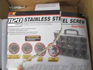 lot 261 image: 1,120-piece Hardware Assortment ope...