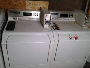 lot 327 image: (2) Maytag Commercial Coin Operated...