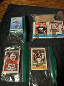 lot 39 image: 1990 Topps & 1991 Fleer Football Ca...