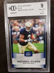 lot 223 image: 2012 NFL Football Leaf Draft Blue #...