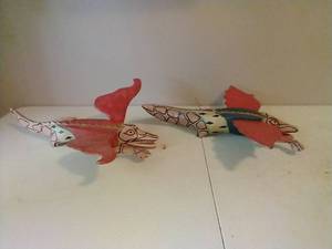 lot 155 image: 2 Balinese Wooden Mobiles