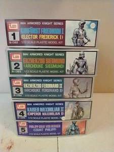 lot 160 image: IMAI Armored Knight Series Models - #1-5 in Series