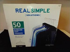 lot 181 image: New Box of 50 Slimline Suit Hangers