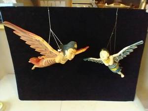 lot 184 image: 2 Balinese Wooden Mobiles
