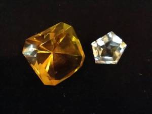 lot 249 image: 2 Glass Gem Paperweights