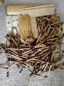 lot 363 image: Variety of Bamboo MatsHangings, Etc