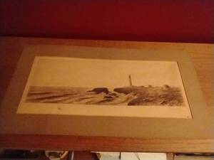 lot 369 image: Antique E.C Rost Etching - Signed