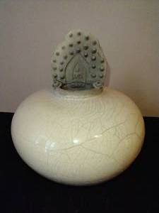 lot 377 image: Buddha Decorated Pottery Bowl