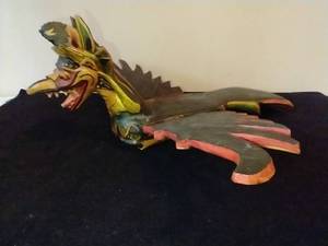 lot 384 image: Wooden Balinese Dragon Mobile
