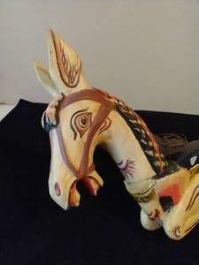 lot 466 image: Wooden Horse Balinese Mobile