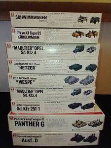 lot 478 image: 9 WWII German TankTruck Models