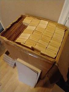 lot 486 image: Box of Wood Slats For Projects