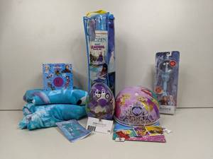 lot 59 image: Frozen & Disney Princess Collection-Frozen Accessories & Books Disney Princess Bike Helmet And More