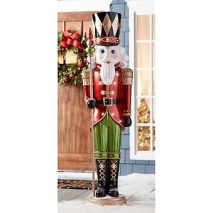 lot 25 image: Members Mark Pre-Lit 6 Foot Grand Nutcracker NEW In Sealed Box $229 Value)