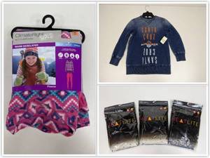 lot 27 image: Awesome 5 Piece Girls Thermals Sets and TopNEW In Cases-Size 6-8