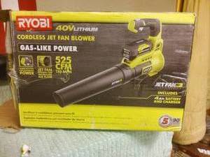 Ryobi 525cfm jet fan blower
