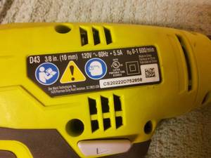 Ryobi 38 in keyless chuck drill