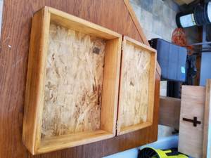 Wood storage box