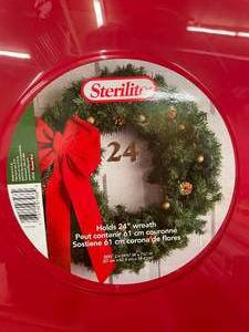lot 30 image: Sterlite Large Plastic 24 Wreath Storage Container