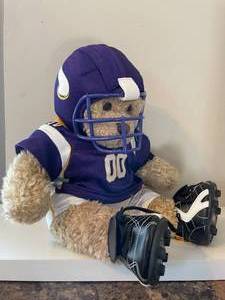 lot 60 image: Minnesota Vikings Build a Bear Plush with Uniform