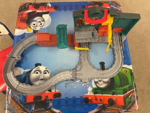 lot 44 image: Thomas the Train Toddler Table, Chair and Take n Play Set